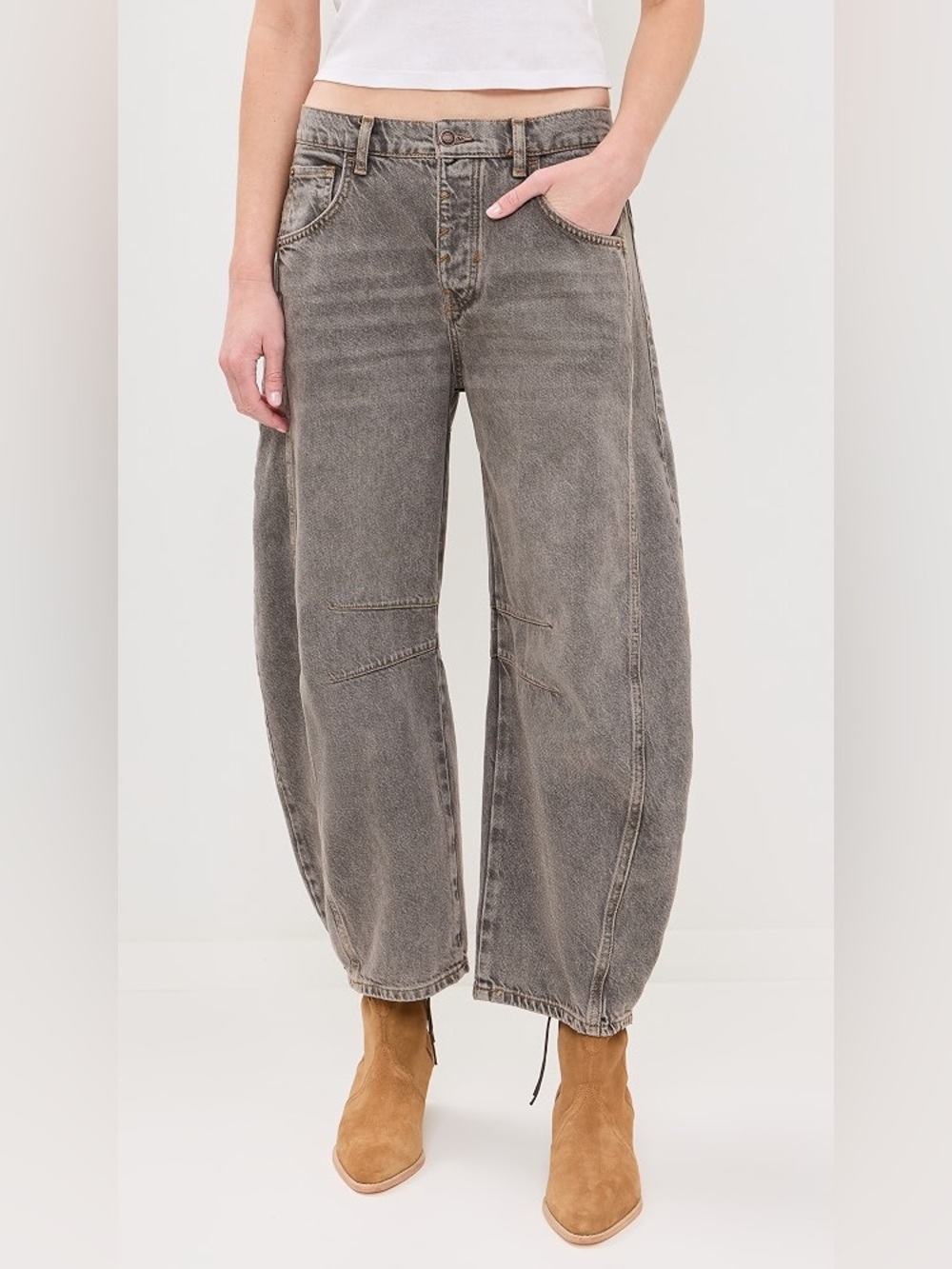 We The Free Good Luck barrel jean